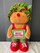 Fleece Gingerbread Christmas Decor