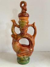 Tall Vintage Pottery Pitcher (Made in USSR)
