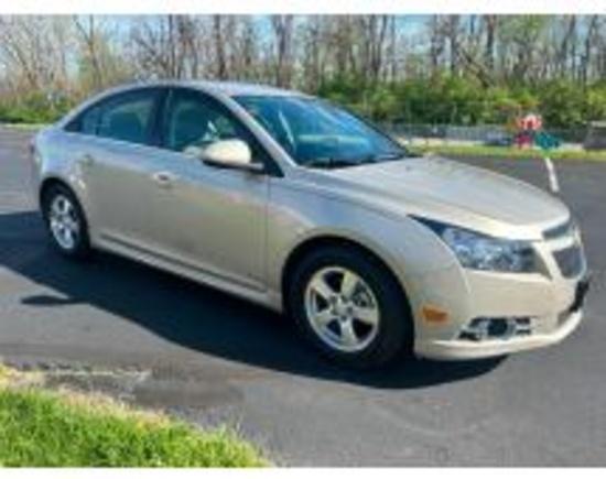 Online Auction, 2013 Chevrolet Cruze, 6,738 Miles