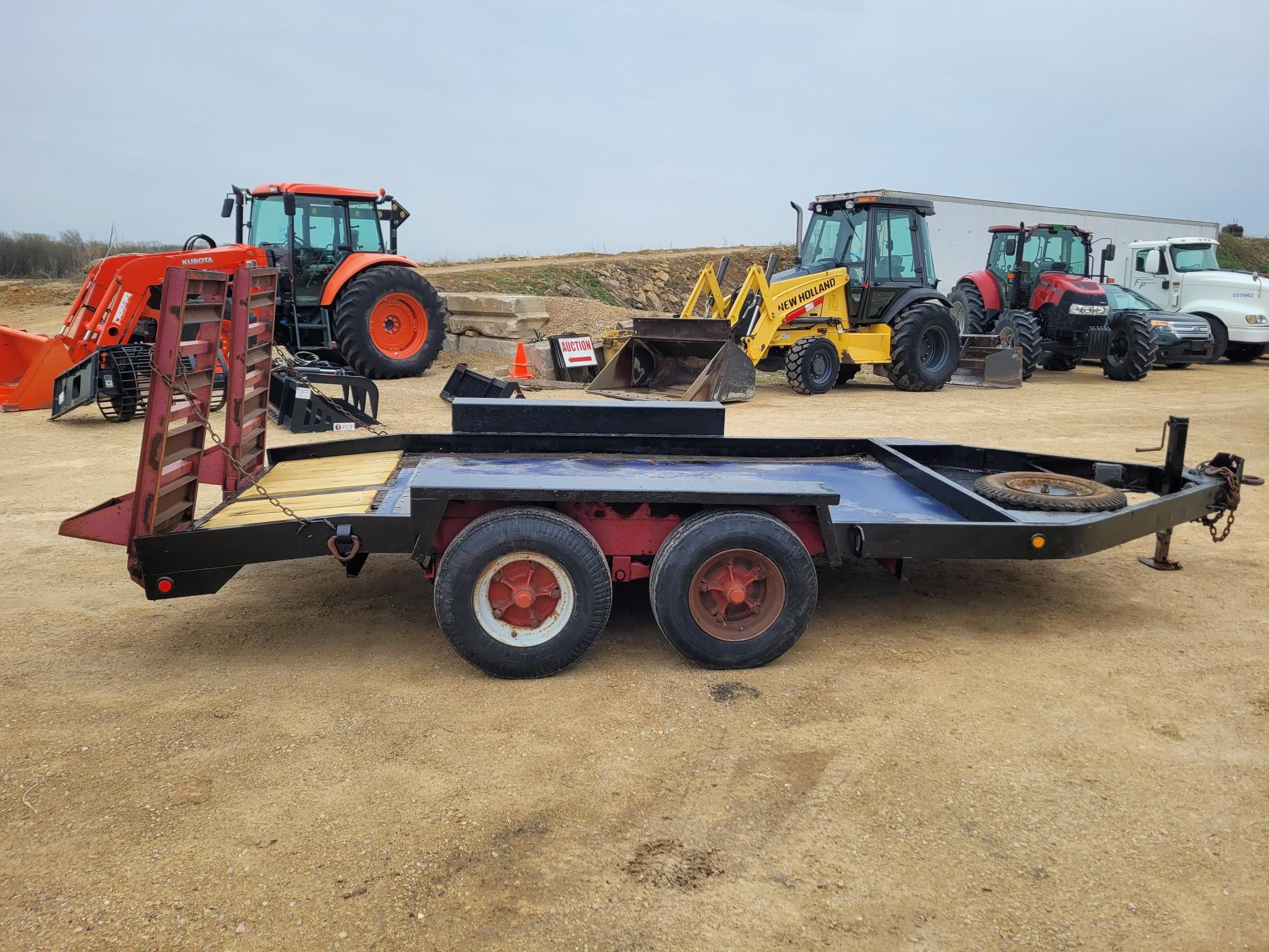 Tandem Axle Skid Loader Trailer