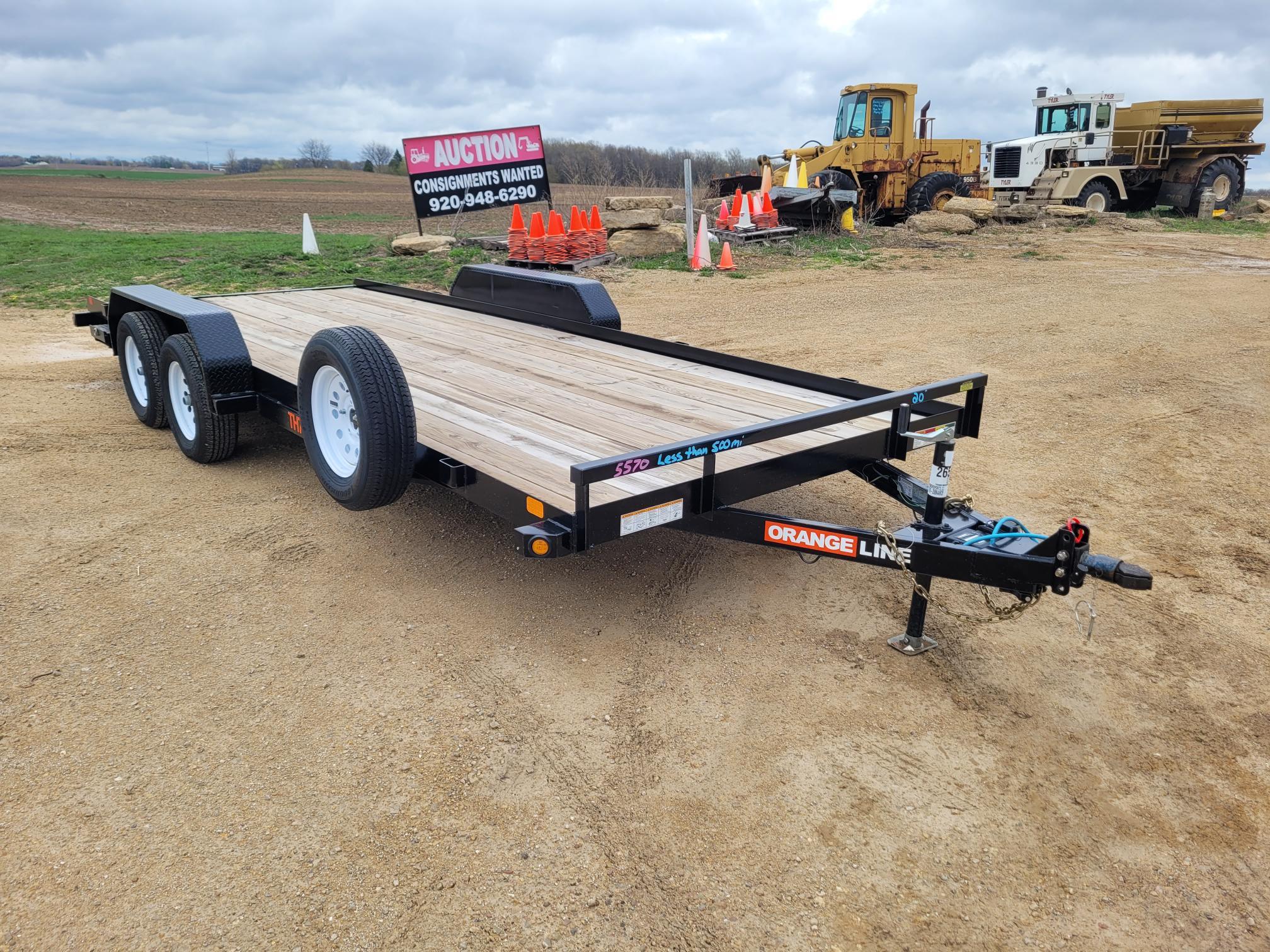 Orange Line Tandem Axle Trailer