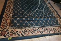 BLUE RUG APPROX 10 X 8