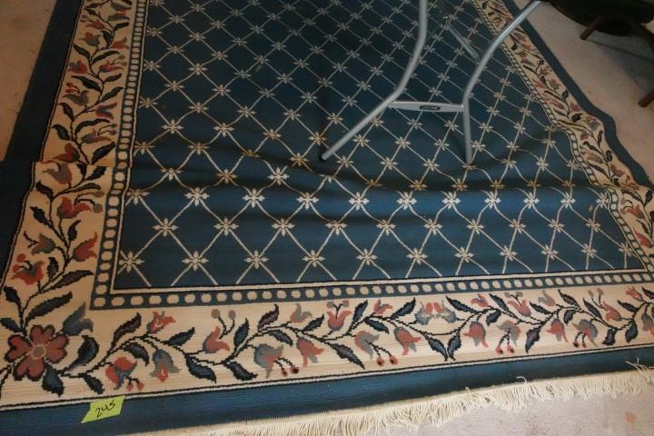 BLUE RUG APPROX 10 X 8