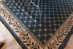 BLUE RUG APPROX 10 X 8