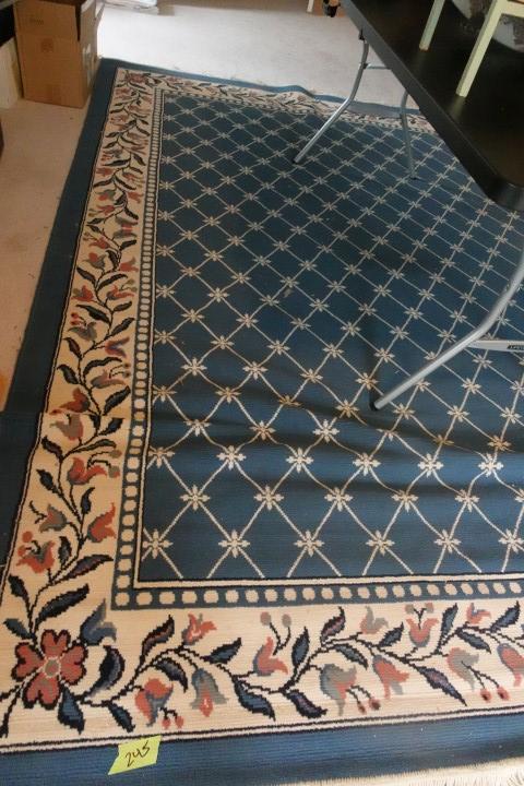 BLUE RUG APPROX 10 X 8