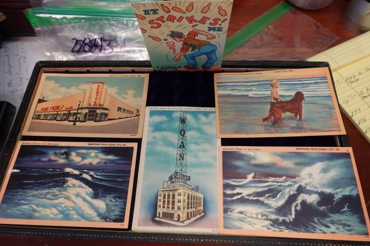 COLLECTION OF 1950 POST CARDS 3 OCEAN CITY MARYLAND AKRON OHIO AND SCRANTON