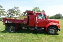 #7401 2000 INTERNATIONAL DUMP 4X2 TRUCK 4700 DT466E 213982 MILES MANUAL TRA