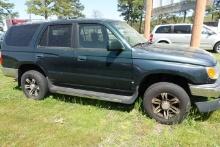 #601 2000 TOYOTA 4 RUNNER 283196 MILES SEATS TORN CRACKED POWER DOORS WINDO