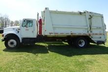 #1904 2001 INTERNATIONAL TRASH TRUCK 78960 MILES 4700 SERIES WITH DT466 ENG
