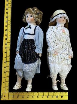 (2) America's Porcelain Dolls in Original Box: