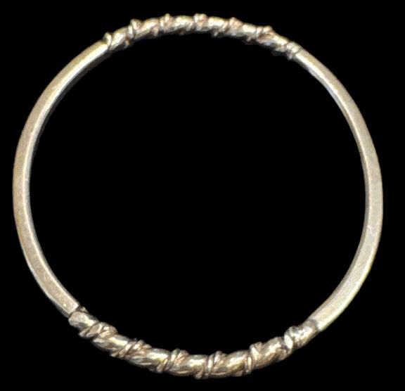 (3) Unmarked Sterling Silver Bangle Bracelets