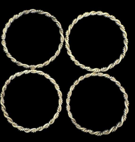 Set of (4) Schroth's Sterling Silver Bangle