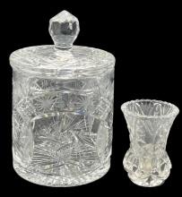 Vintage Lead Crystal Bud Vase (3.75” Tall) and