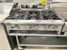 Imperial Countertop 6 Burner Gas Range