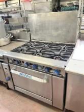 Imperial 6 Burner Gas Range w/Oven Below