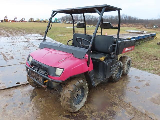 2009 POLARIS Ranger 6x6 ATV, VIN# 4XARF68A994738950, powered by Polaris 700 V-Twin EFI gas engine