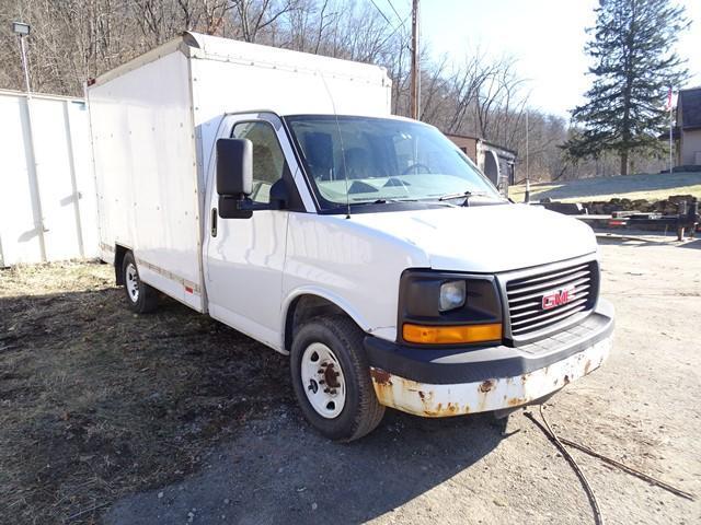 2005 GMC Model 3500 Van Body Truck, VIN# 1GDGG31V851901958, powered by Vortec 4.8L gas engine and