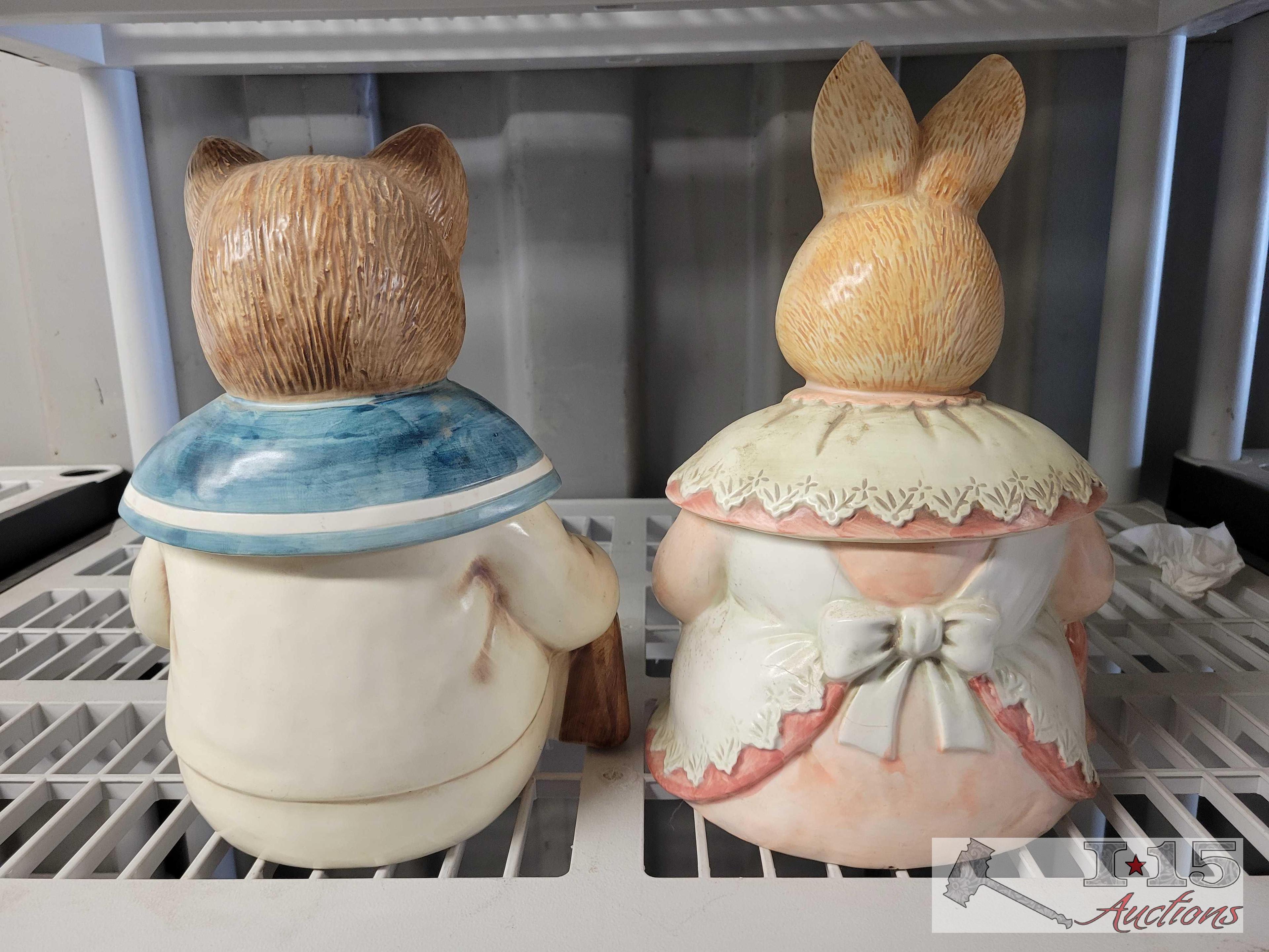 (4) Vintage Ceramic Cookie Jars