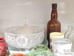 Glassware, Ceramic Bean Pots, Knife Set and More