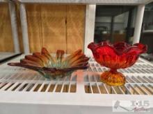 (2) Glass Bowls