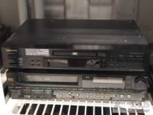 Onkyo DVD player & Minolta Hi-Fi 4+2 Head VHS Player