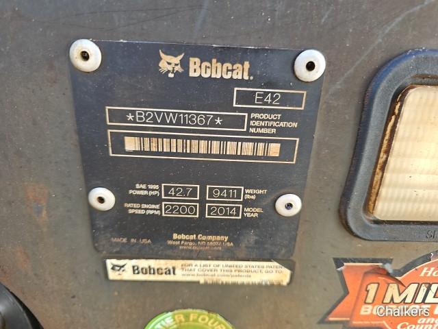 2014 Bobcat E42 Excavator