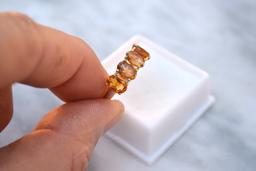 Citrine Ring in Sterling Silver