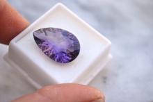 18.52 Carat Fancy Pear Cut Amethyst