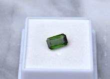 2.44 Carat Scissor Cut Green Amethyst