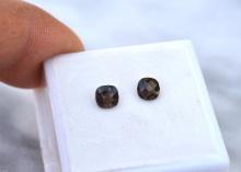 0.92 Carat Matched Pair of Smoky Quartz