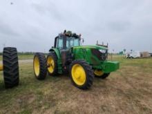 2016 John Deere 6155M Row Crop Tractor w/ AC Cab