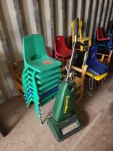 Assorted Children Chairs, (1) CleanMax Vacuum Cleaner