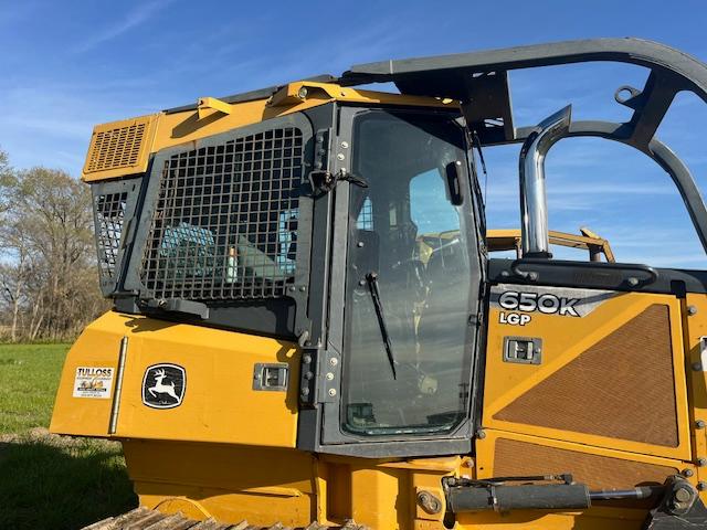 JD 650K LGP DOZER FORESTRY PACKAGE CAB ROOT RAKE 4235 HRS SN: 246776