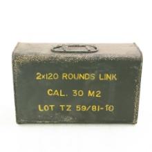 2x12rds Linked Cal .30 M2 Ammunition