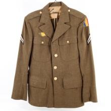 WWII US Army Class A Wool Uniform Jacket 36S