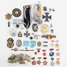 Large Mixed Military Pin Badge Medal Lot- Blue Max