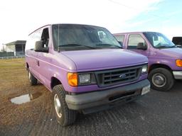 2005 FORD E350 WORK VAN GAS, AUTO S/N 1FTSE34L25HB11495 MI SHOWING 346610