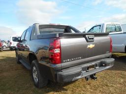 2010 CHEVY AVALANCHE GAS, AUTO, 4X4 S/N 3GNVKEE07AG231942 MI SHOWING 223570