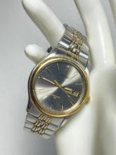 Nice Silver & Gold Tone Seiko Sports 50 Wrist Watch
