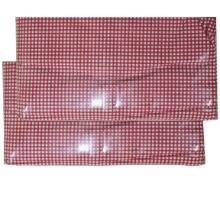 Pair of NEW Nobility 250 Thread Count Twin Flat Sheets in Red Gingham