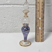 Egyptian Hand Blown Glass Perfume Bottle