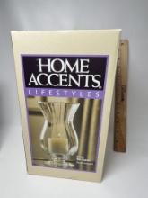 Home Accents Lifestyles Glass Hurricane with Candle - NEW