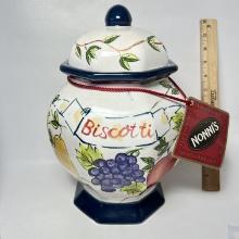 Noni's Italian Biscotti Lidded Jar