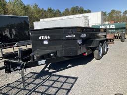 (714)2024 IND. AMERICA 7X14 DUMP TRAILER