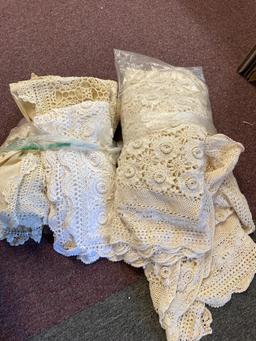 Crocheted tablecloths