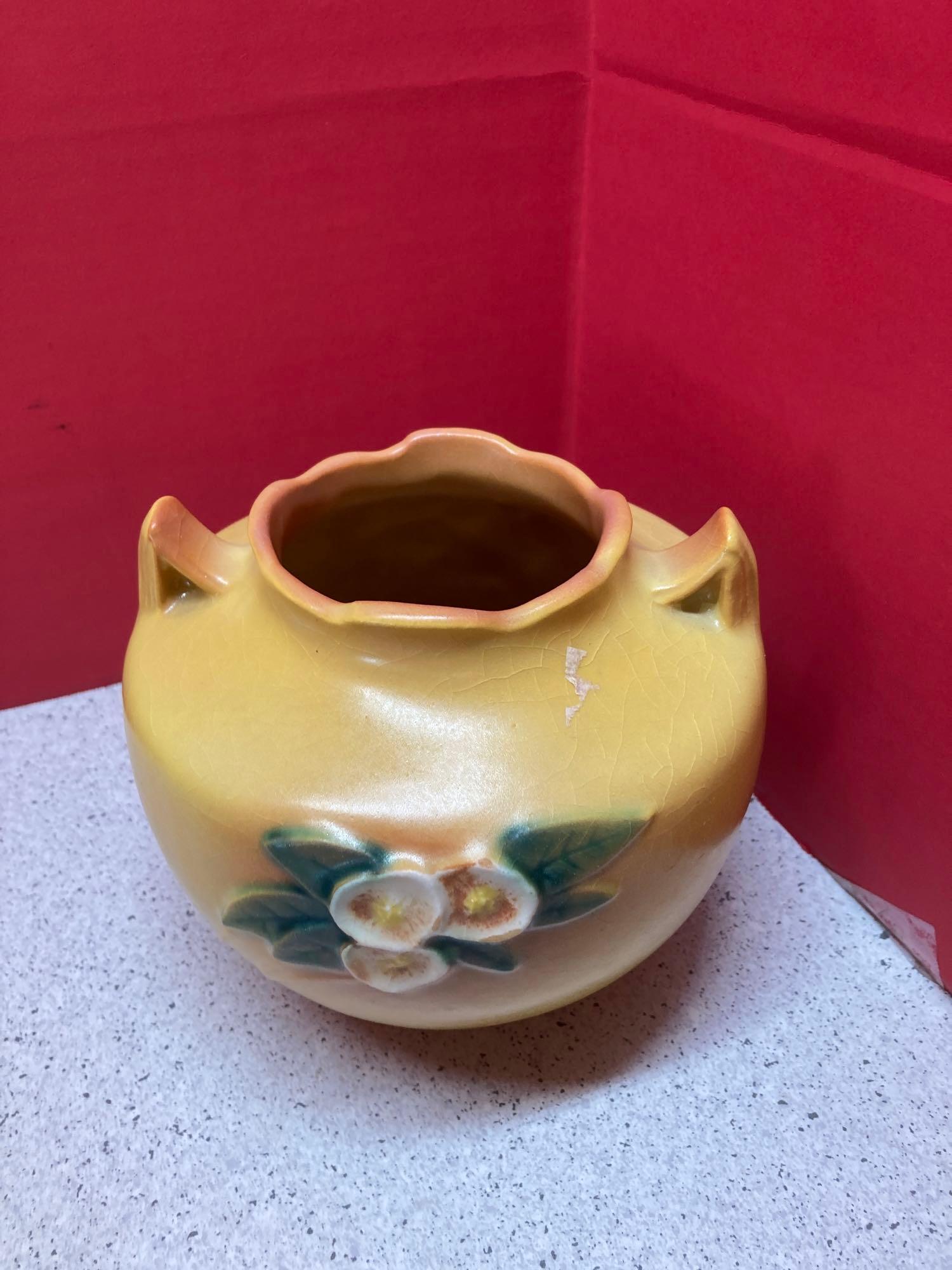 Roseville mock orange pottery