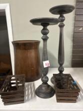 plant stands round end table wood baskets