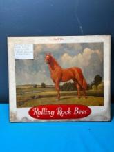 Rolling rock beer sign man o war