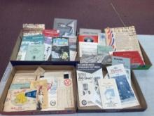 Old paper, including Maps, labels, booklets, etc.