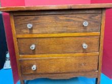 antique miniature oak chest